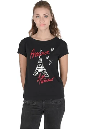 Moschino Damen, Oberteile, Schwarzk, XSGröße: