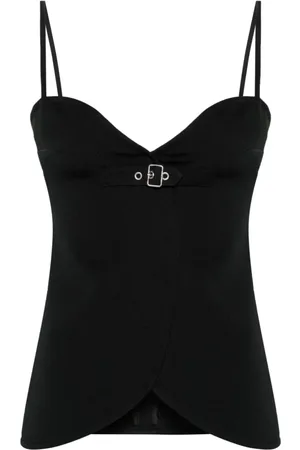 Courrèges Damen, Oberteile, Schwarzk, SGröße:
