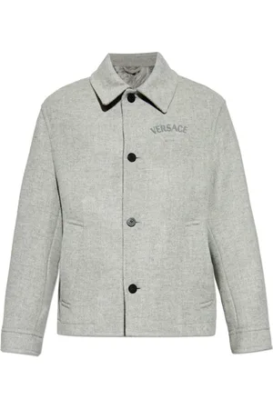VERSACE Herren, Mäntel, Grau, 2XLGröße: