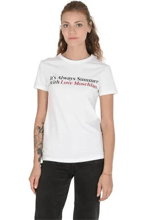 Moschino Damen, Oberteile, Weiß, LGröße: