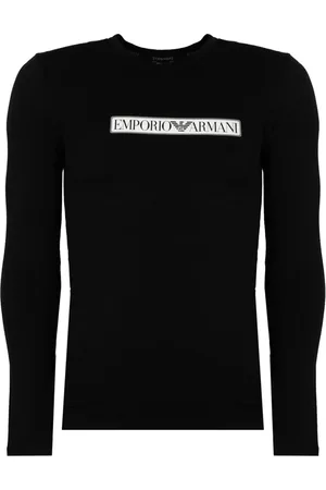 Emporio Armani Herren, Oberteile, Schwarzk, LGröße: