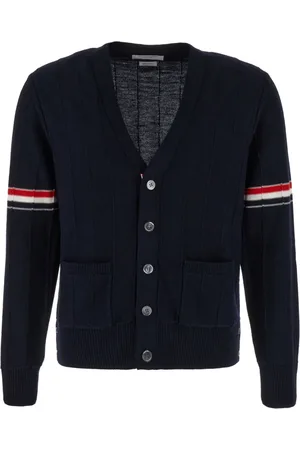 Thom Browne Herren, Strickwaren, Blau, LGröße: