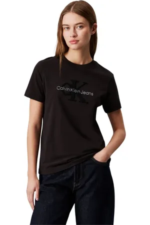 Calvin Klein Damen, Oberteile, Schwarzk, SGröße: