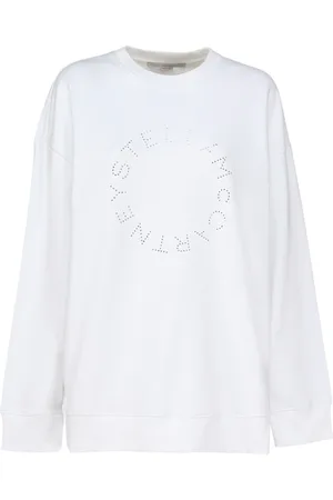 Stella McCartney Damen, Sweatshirts & Hoodies, Weiß, MGröße: