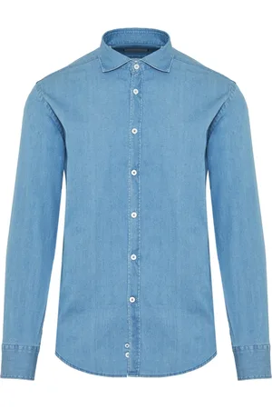 CANALI Herren, Shirts, Blau, LGröße: