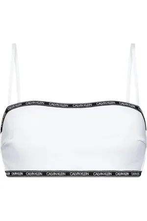 Calvin Klein Damen, Bademode, Weiß, LGröße: