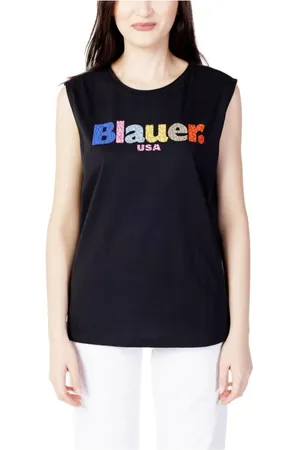 Blauer Damen, Oberteile, Schwarzk, 2XSGröße: