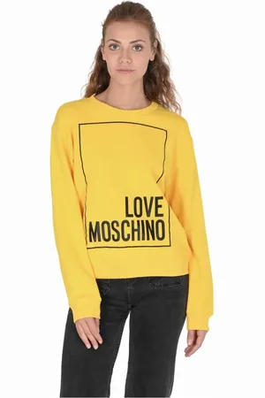 Moschino Damen, Sweatshirts & Hoodies, Gelb, MGröße: