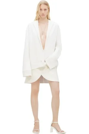 Courrèges Damen, Sweatshirts & Hoodies, Weiß, XSGröße: