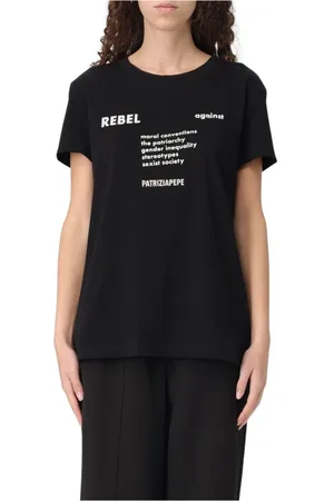 Patrizia Pepe Damen, Oberteile, Schwarzk, XSGröße: