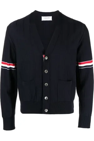 Thom Browne Herren, Strickwaren, Blau, LGröße:
