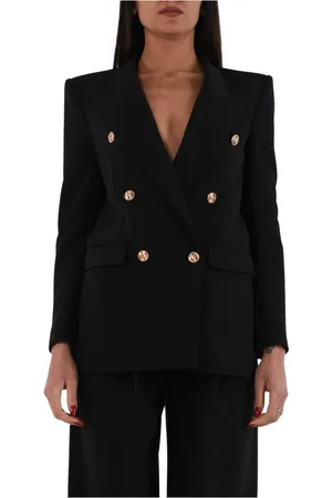 Elisabetta Franchi Damen, Jacken, Schwarzk, XLGröße: