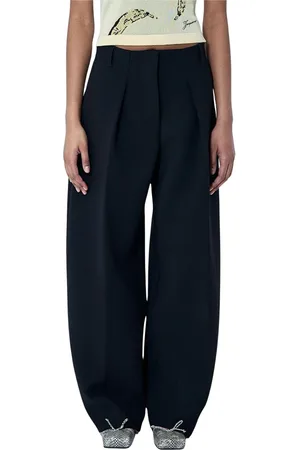 Jacquemus Damen, Hosen, Schwarzk, MGröße: