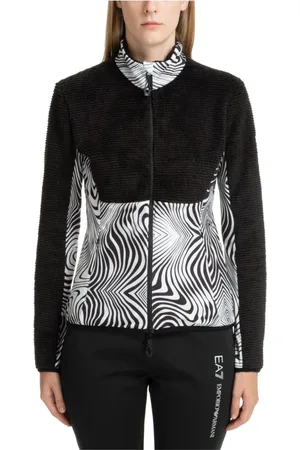 EA7 Damen, Sweatshirts & Hoodies, Schwarzk, SGröße: