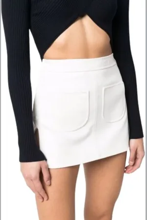 Courrèges Damen, Röcke, Weiß, MGröße: