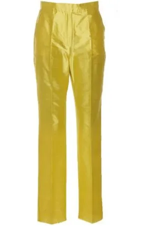 Max Mara Damen, Hosen, Gelb, 2XSGröße: