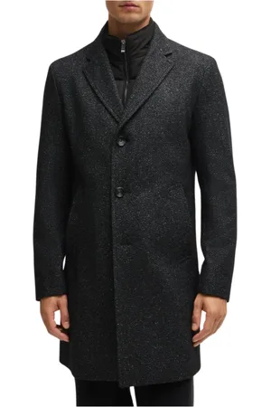 HUGO BOSS Herren, Mäntel, Schwarzk, 2XLGröße: