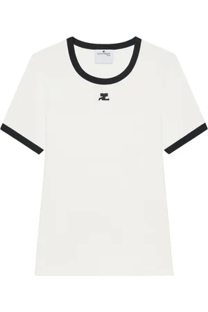 Courrèges Damen, Oberteile, Weiß, LGröße: