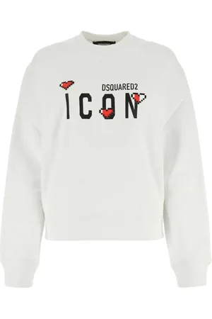 Dsquared2 Damen, Sweatshirts & Hoodies, Weiß, SGröße: