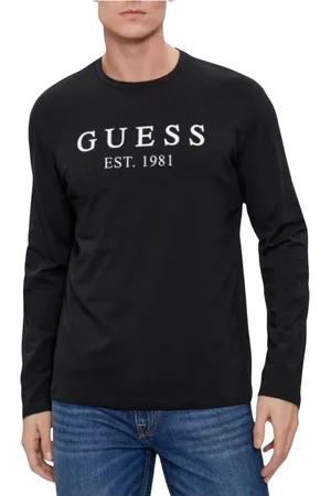 Guess Herren, Oberteile, Schwarzk, MGröße: