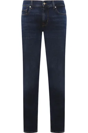 7 for all Mankind Herren, Jeans, Blau, W33Größe:
