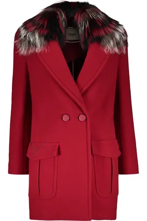Fendi Damen, Mäntel, Rot, MGröße: