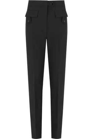 Ganni Damen, Hosen, Schwarzk, SGröße: