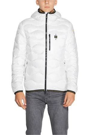 Blauer Herren, Jacken, Weiß, 2XLGröße: