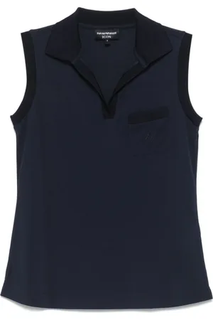 Emporio Armani Damen, Oberteile, Blau, LGröße: