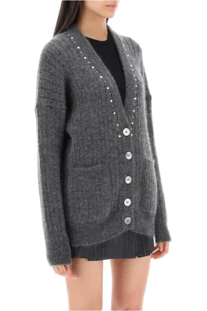 Alessandra Rich Damen, Strickwaren, Grau, XSGröße: