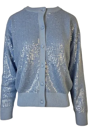 P.A.R.O.S.H. Damen, Strickwaren, Blau, SGröße: