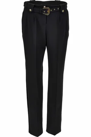 VERSACE Damen, Hosen, Schwarzk, SGröße: