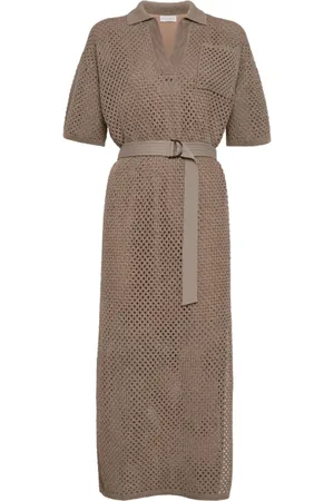 Brunello Cucinelli Damen, Kleider, Braun, MGröße: