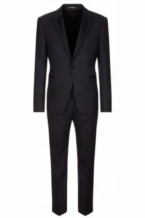 Emporio Armani Herren, Anzüge, Schwarzk, 2XLGröße: