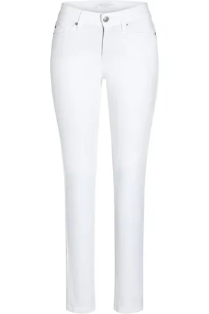 Cambio Damen, Jeans, Weiß, 2XSGröße: