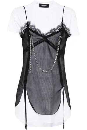 Dsquared2 Damen, Oberteile, Schwarzk, XSGröße: