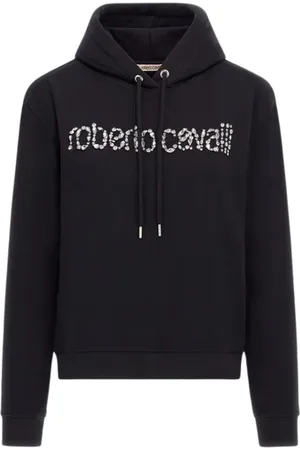 Roberto Cavalli Damen, Sweatshirts & Hoodies, Schwarzk, XLGröße: