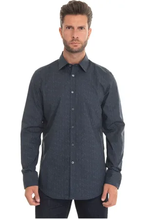 CANALI Herren, Shirts, Blau, LGröße: