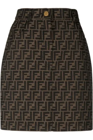 Fendi Damen, Röcke, Braun, 2XSGröße: