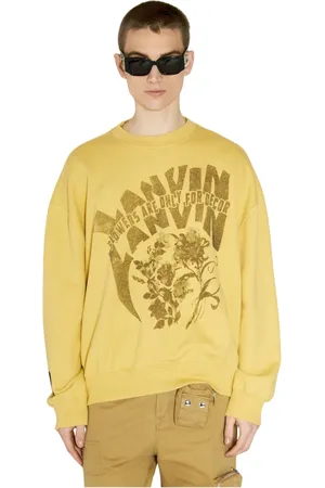 Lanvin Herren, Sweatshirts & Hoodies, Gelb, MGröße: