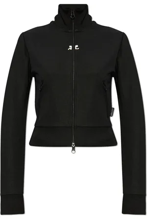 Courrèges Damen, Sweatshirts & Hoodies, Schwarzk, SGröße: