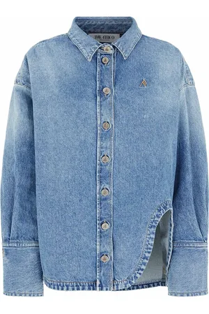 The Attico Damen, Jacken, Blau, LGröße: