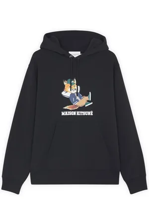 Maison Kitsuné Herren, Sweatshirts & Hoodies, Schwarzk, LGröße: