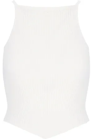 Courrèges Damen, Oberteile, Weiß, LGröße: