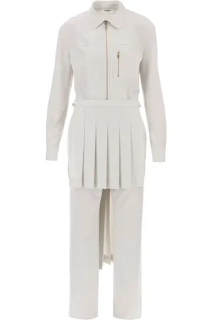 Fendi Damen, Jumpsuits & Playsuits, Weiß, XSGröße: