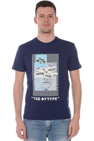 D.A. Daniele Alessandrini Herren, Oberteile, Blau, 2XLGröße: