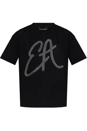 Emporio Armani Damen, Oberteile, Schwarzk, SGröße: