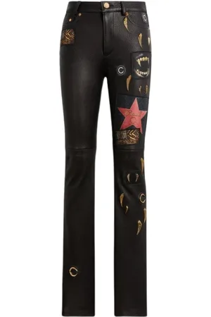 Roberto Cavalli Damen, Hosen, Schwarzk, 2XSGröße: