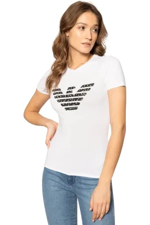 Emporio Armani Damen, Oberteile, Weiß, XLGröße:
