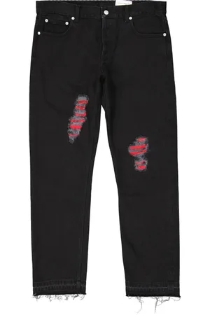 Alexander McQueen Herren, Jeans, Schwarzk, LGröße: